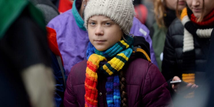 Swedish climate activist Greta Thunberg takes part in the rally ''Europe Climate Strike'' in Brussels