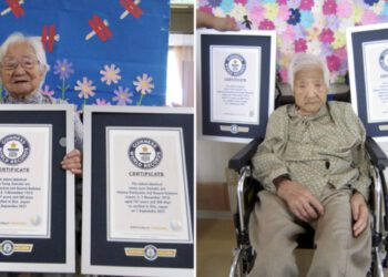 Umeno e Koume receberam o reconhecimento do Guinness pelo correio. Foto: PR Times.
