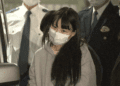 Chiharu Yamaguchi, de 28 anos, no momento da prisão. / Imagem de DIvulgação.