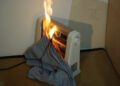 Dormir com aquecedor elétrico é perigoso. Reprodução / Opuesto-Hatena Blog (imagem ilustrativa)