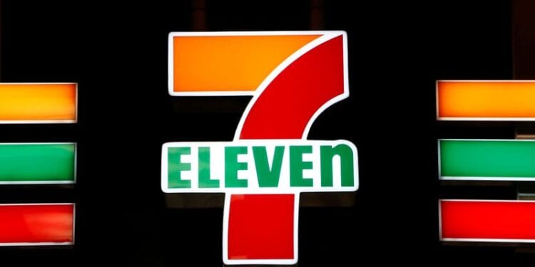 Seven & i Holdings Co's Seven Eleven convenience store logo is pictured in Tokyo