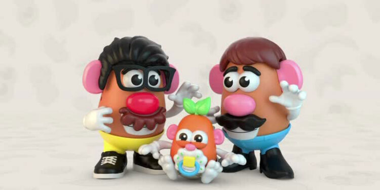 Potato Head toys are seen in this undated handout image from video