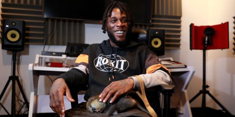 Nigerian music artist, Burna boy, attends an interview with Reuters at his studio in Lagos